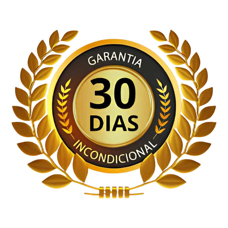 Selo de garantia incondicional de 30 dias
